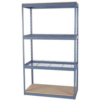 section of shelving