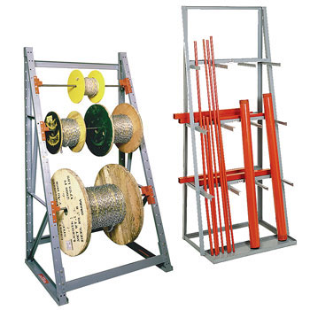 reel rack and vertical bar rack