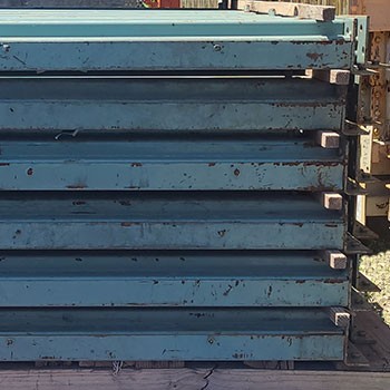 38" x 4 1/4" Used Teardrop Pallet Rack Beam- Old Style
