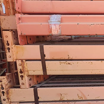 56” x 3” Used Teardrop Pallet Rack Beam- New Style 56” x 3” Used Teardrop Pallet Rack Beam- New Style