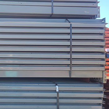 92” x 3 1/2” Used Teardrop Pallet Rack Beam- Old Style 92” x 3 1/2” Used Teardrop Pallet Rack Beam- Old Style