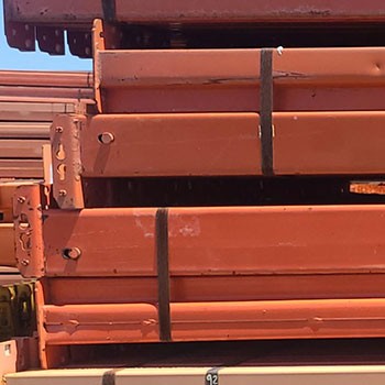 92" x 4 1/4" Used Teardrop Pallet Rack Beam- New Style