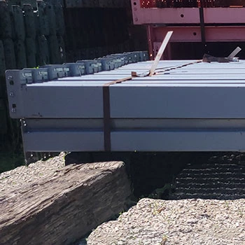 93" x 4 1/4" Used Teardrop Pallet Rack Beam- Old Style