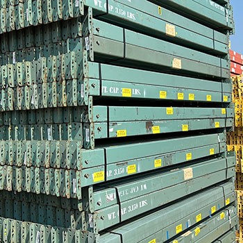94” x 3 1/2” Used Teardrop Pallet Rack Beam- Old Style 94” x 3 1/2” Used Teardrop Pallet Rack Beam- Old Style