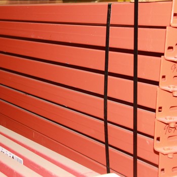 96" x 2 1/2" Used Teardrop Pallet Rack Beam- New Style