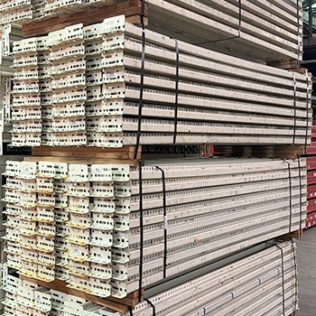 96” x 2 1/2” Used Teardrop Pallet Rack Beam- New Style 96” x 2 1/2” Used Teardrop Pallet Rack Beam- New Style