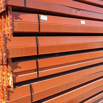96" x 4" Used Teardrop Pallet Rack Beam- New Style