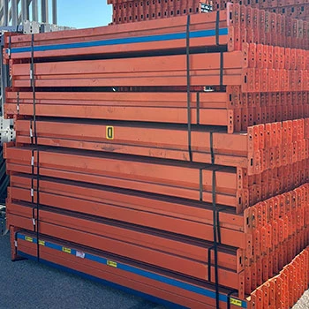 96” x 4 1/4” Used Teardrop Pallet Rack Beam- Old Style 96” x 4 1/4” Used Teardrop Pallet Rack Beam- Old Style