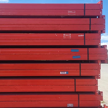 96" x 4" Used Teardrop Pallet Rack Beam- Old Style