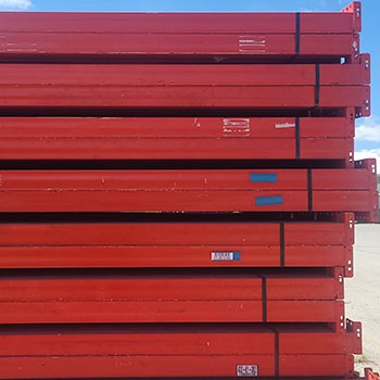 96” x 4” Used Teardrop Pallet Rack Beam- Old Style 96” x 4” Used Teardrop Pallet Rack Beam- Old Style