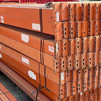 96” x 4 3/4” Used Teardrop Pallet Rack Beam- New Style 96” x 4 3/4” Used Teardrop Pallet Rack Beam- New Style