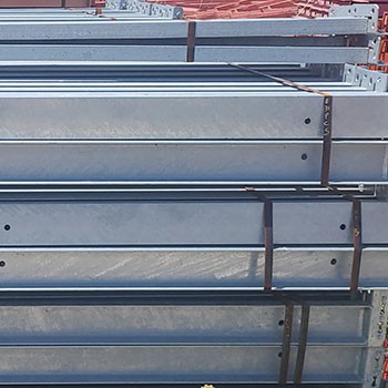 101" x 4" Teardrop Pallet Rack Beam- New Style