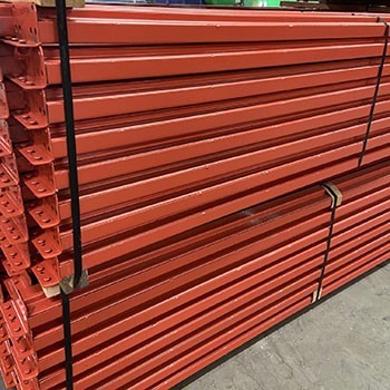 100” x 3 3/4” Used Teardrop Pallet Rack Beam- Old Style 100” x 3 3/4” Used Teardrop Pallet Rack Beam- Old Style