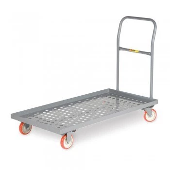 36"Lx24"W Deck Platform Trucks with Lip Edge - Perforated Deck