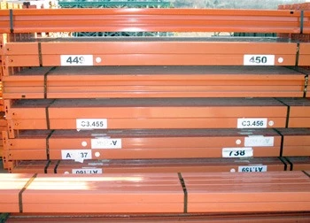 96" x 3 1/4" Used Teardrop Pallet Rack Beam- New Style