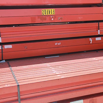 96” x 4 1/2” Used Teardrop Pallet Rack Beam- Old Style 96” x 4 1/2” Used Teardrop Pallet Rack Beam- Old Style