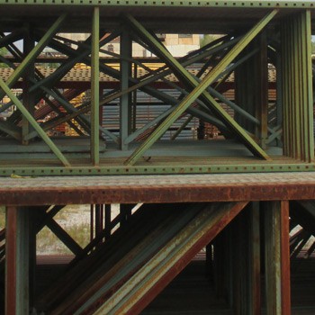 38” x 192” Used Teardrop Pallet Rack Upright- Old Style 38” x 192” Used Teardrop Pallet Rack Upright- Old Style