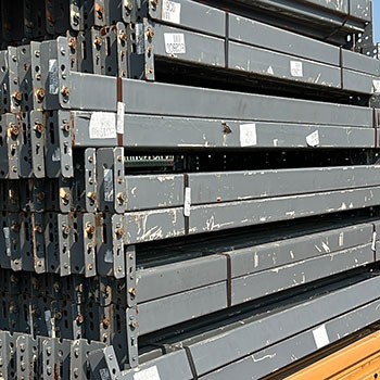 84” x 3” Used Teardrop Pallet Rack Beam- New Style 84” x 3” Used Teardrop Pallet Rack Beam- New Style