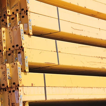 132” x 3 1/2” Used Teardrop Pallet Rack Beam- Old Style 132” x 3 1/2” Used Teardrop Pallet Rack Beam- Old Style