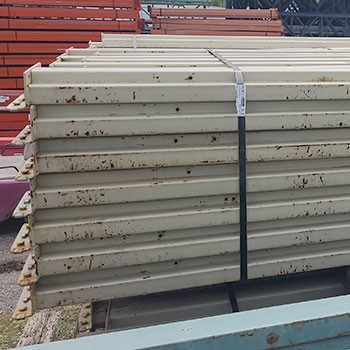 92” x 3 3/4” Used Teardrop Pallet Rack Beam- Old Style 92” x 3 3/4” Used Teardrop Pallet Rack Beam- Old Style