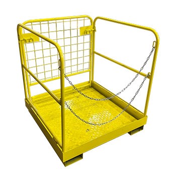 Used 36"D x 36"W Forklift Safety Work Platform