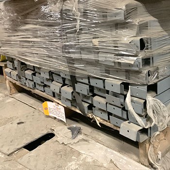 48" Used Pallet Support - Double Flanged - Galvanized
