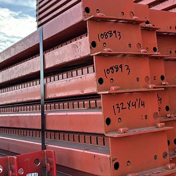 132” x 4 1/4” Used Teardrop Pallet Rack Beam- New Style