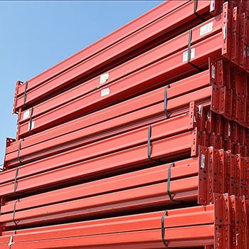 97" x 4" Used Teardrop Pallet Rack Beam- Old Style