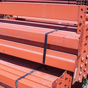 96” x 4” Used Teardrop Pallet Rack Beam- Punched Style 96” x 4” Used Teardrop Pallet Rack Beam- Punched Style