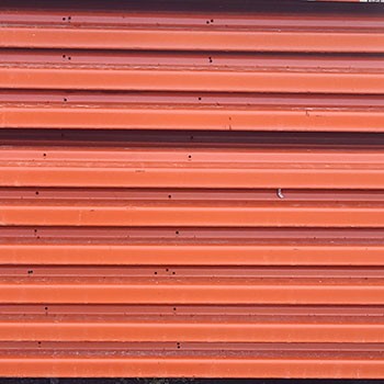 96" x 3" Used Teardrop Pallet Rack Beam- Punch Style