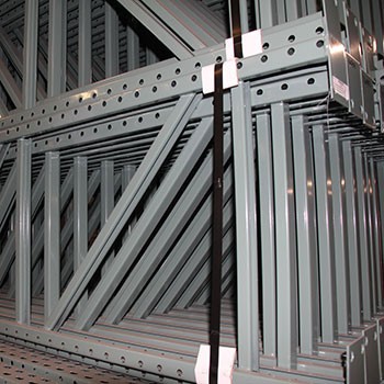 28” x 96” Teardrop Pallet Rack Upright- Old Style 28” x 96” Teardrop Pallet Rack Upright- Old Style