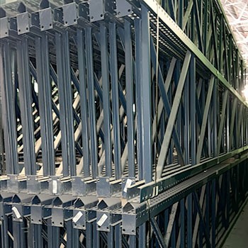 42” x 324” Teardrop Pallet Rack Upright- Old Style 42” x 324” Teardrop Pallet Rack Upright- Old Style