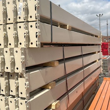 108" x 4 1/2" Used Teardrop Pallet Rack Beam- New Style