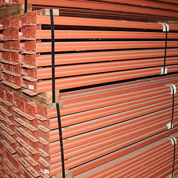 99" x 2 1/4" Used Teardrop Pallet Rack Beam- New Style