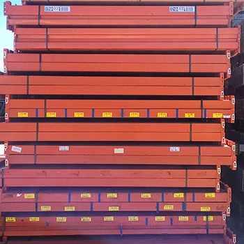 96" x 3 3/4" Used Teardrop Pallet Rack Beam- Old Style