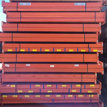 96” x 3 3/4” Used Teardrop Pallet Rack Beam- Old Style 96” x 3 3/4” Used Teardrop Pallet Rack Beam- Old Style
