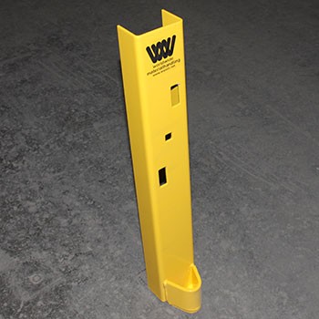 24" x 3 1/8" Bullnose Column Guard - Floor Mount