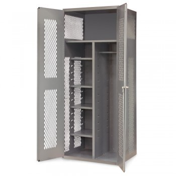 36"x24"x84" Clear-View Combination and Wardrobe Cabinet