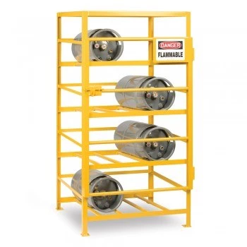 36x36x70" Gas Cylinder Cage - 8-Cylinder Capacity