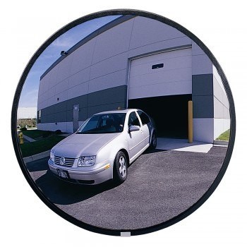 12" Dia. Wide-Angle Convex Shatter-Resistant Glass Mirror - Outdoor
