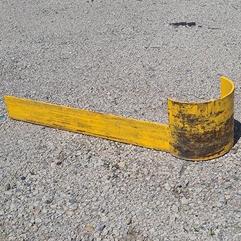 42" Used End of Aisle Guard- Left
