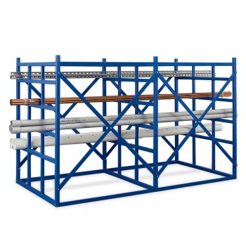 48x48x60" - Long-Bar Horizontal Rack - STARTER