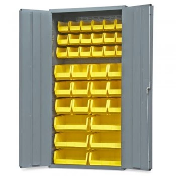 36"x18"x72" 18" Deep Bin Cabinet