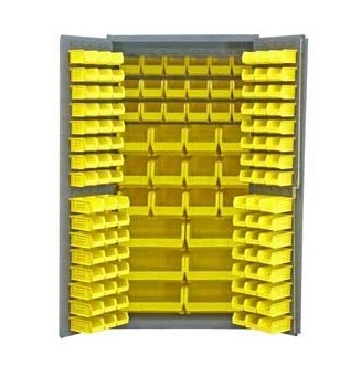36"x24"x72" 24" Deep 132-Bin Cabinet