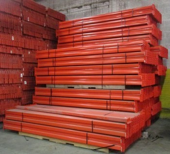 134" x 3 1/4" Used Teardrop Pallet Rack Beam- New Style