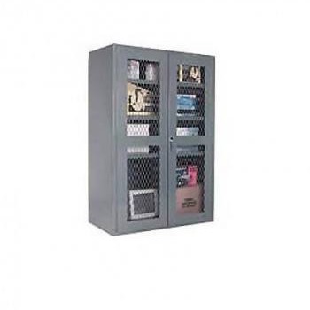 36"x18"x72" Clear-View Cabinet with Metal Doors