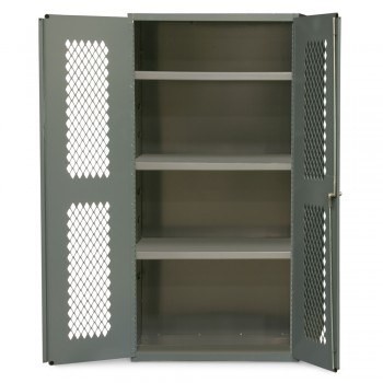 36"x24"x72" Clear-View Cabinet with Metal Doors