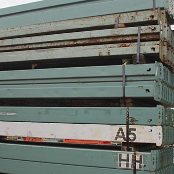 106” x 5 1/4” Used Teardrop Pallet Rack Beam- Old Style 106” x 5 1/4” Used Teardrop Pallet Rack Beam- Old Style