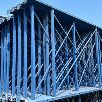 60” x 288” Used Teardrop Pallet Rack Upright- Old Style 60” x 288” Used Teardrop Pallet Rack Upright- Old Style