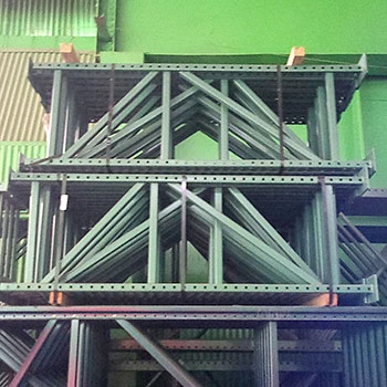 24” x 72” Teardrop Pallet Rack Upright- Old Style 24” x 72” Teardrop Pallet Rack Upright- Old Style